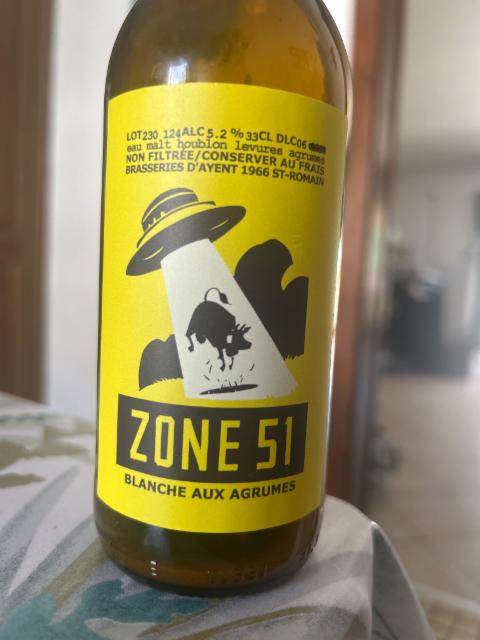 Zone 51 5.2%, Brasseries d'Ayent, Switzerland