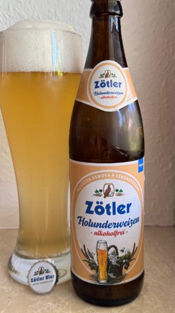 Zötler Holunderweizen alkoholfrei, Privat-Brauerei Zötler