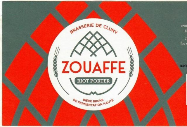 Zouaffe Riot Porter 5.6%, Brasserie Artisanale De Cluny - Zouaffe, France