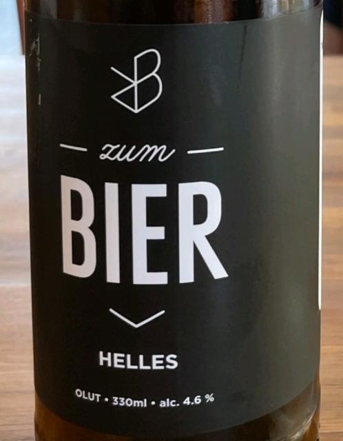 Zum Bier Helles 4.6%, Takatalo & Tompuri Brewery, Finland