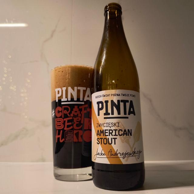 Zwycięski American Stout 6.0%, Browar PINTA, Poland