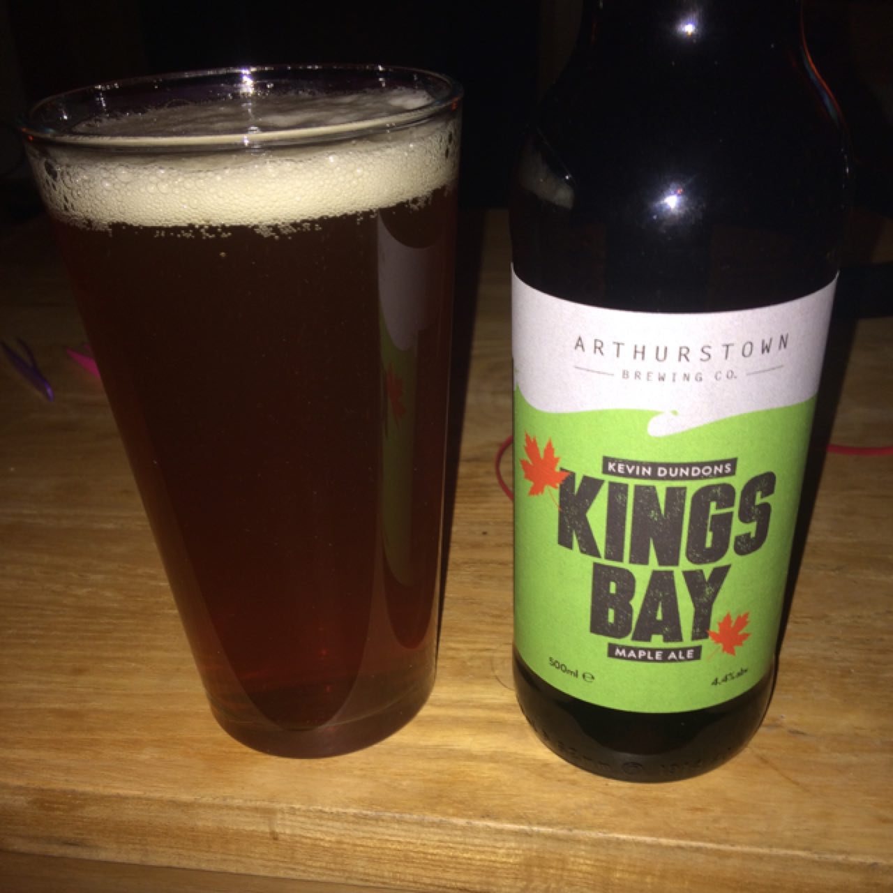 Kings Bay Maple Ale, Arthurstown Brewing Co.