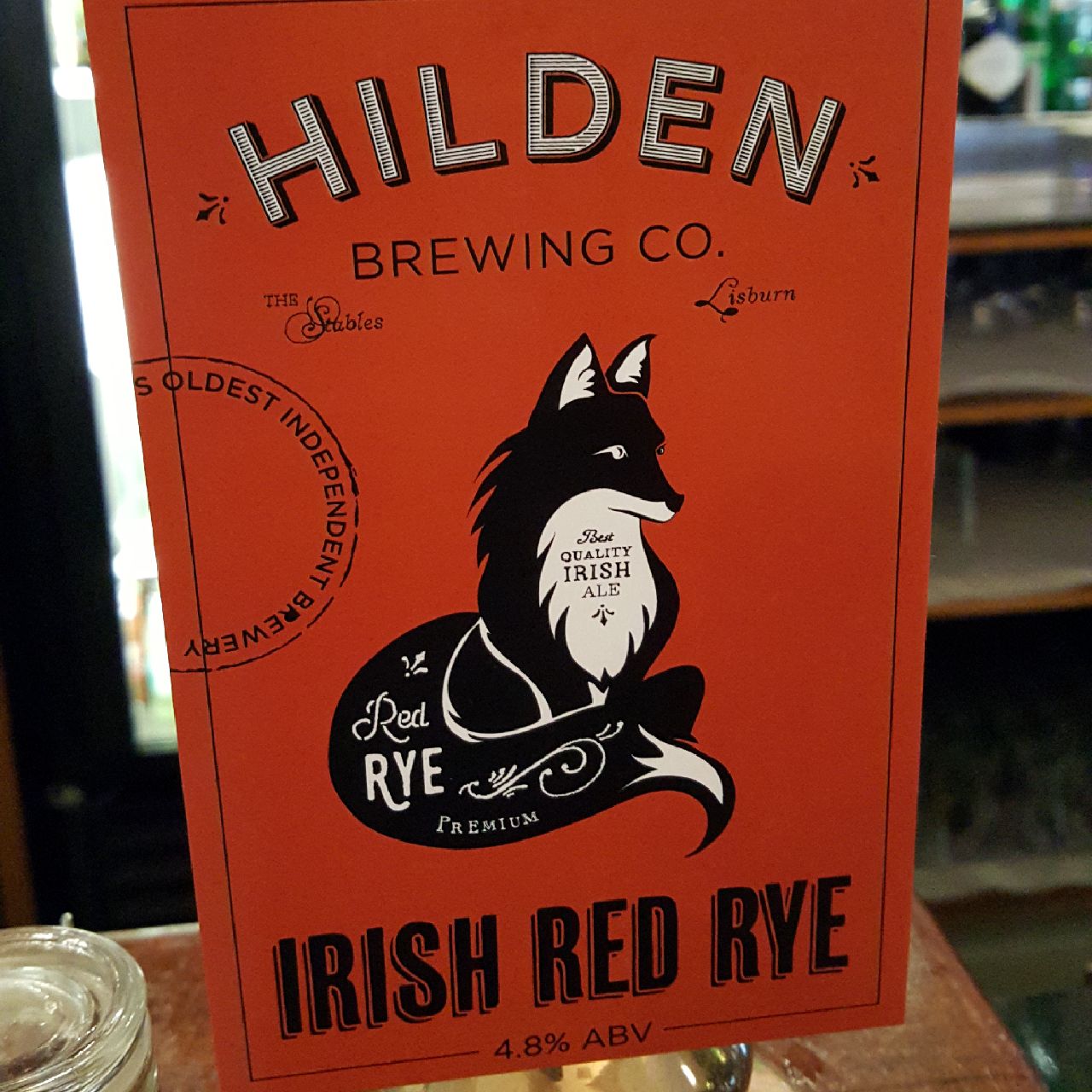 Hilden Irish Red Rye, Northern Ireland