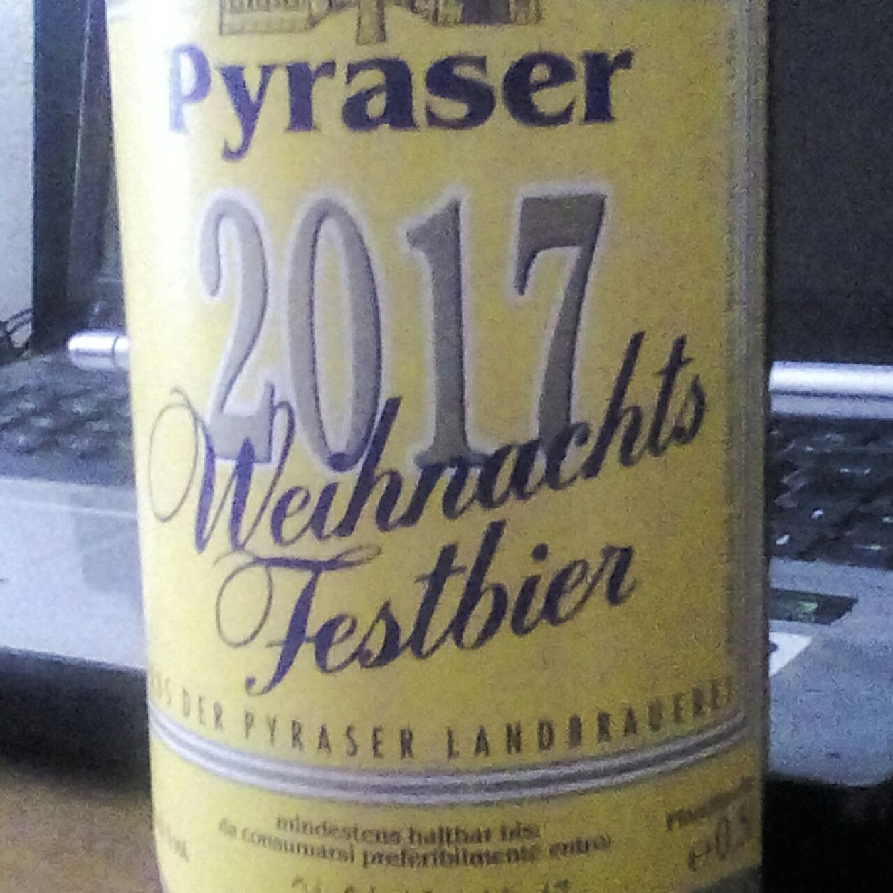 Pyraser Weihnachtsbier 2017, Germany