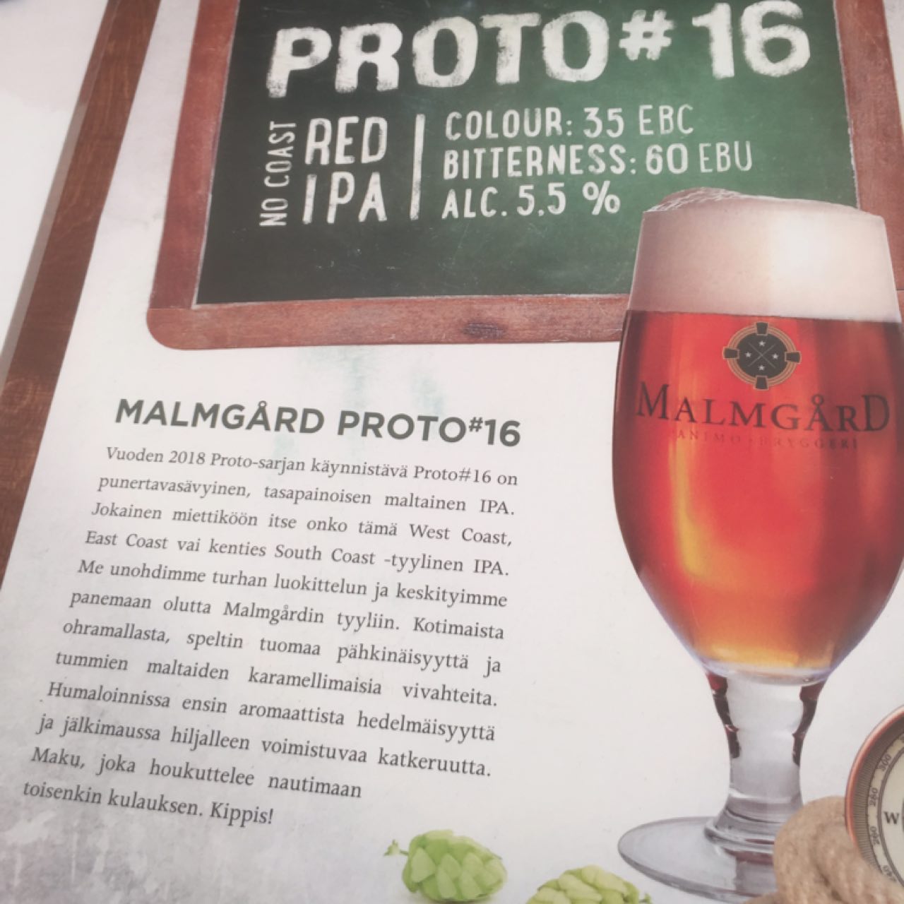 Proto #16 No Coast Red IPA, Finland