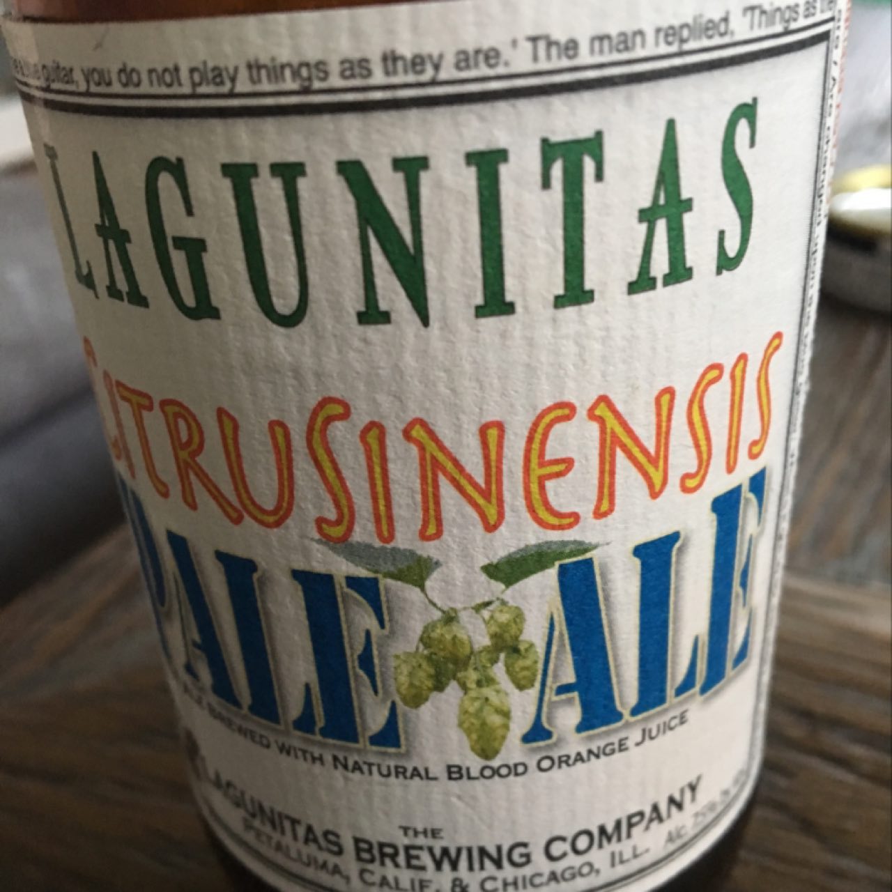 CitruSinensis Pale Ale (2017), United States