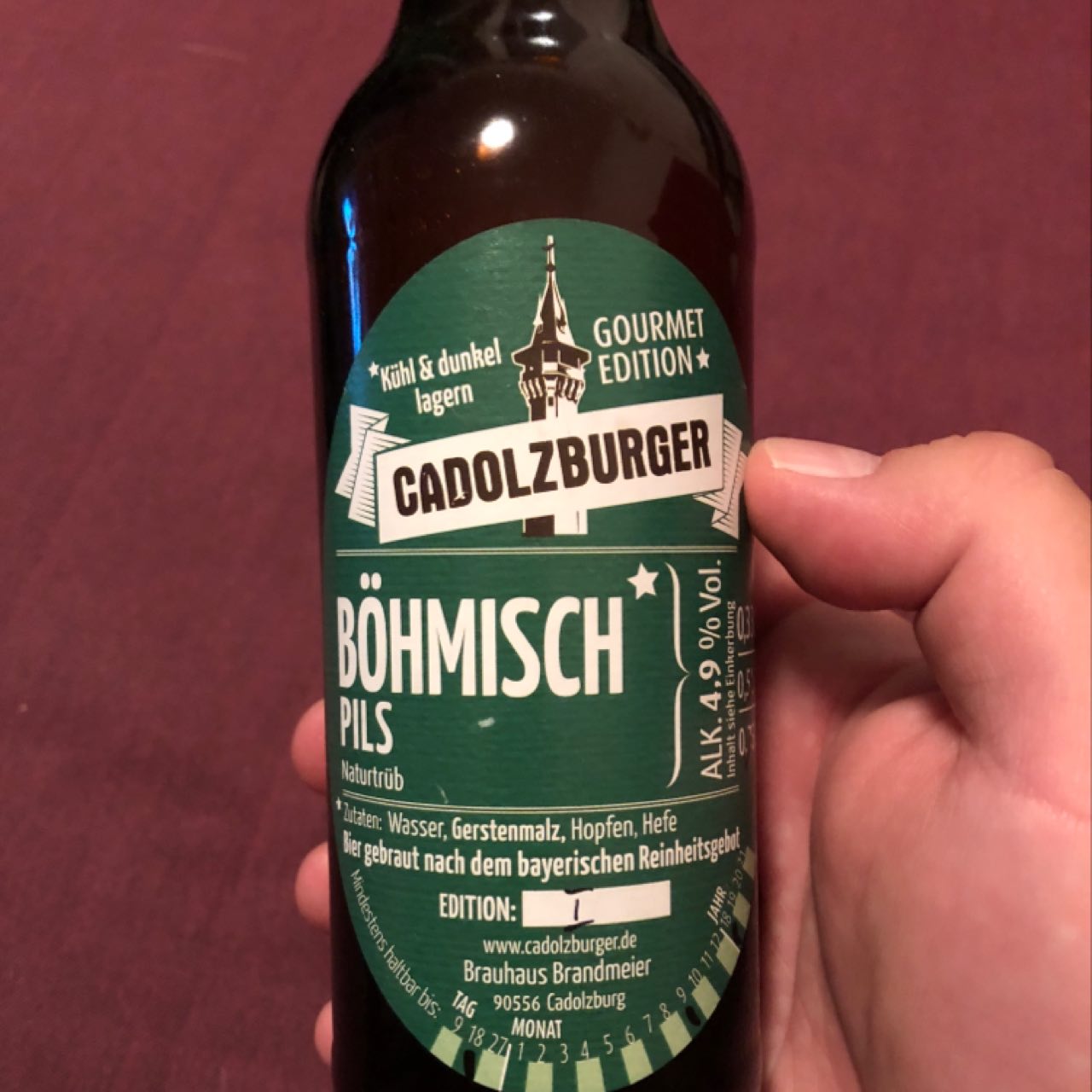 Cadolzburger Böhmisch Pils, Germany