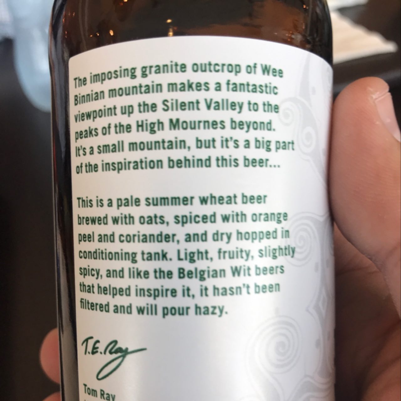 Wee Binnian Summer Wheat, Northern Ireland