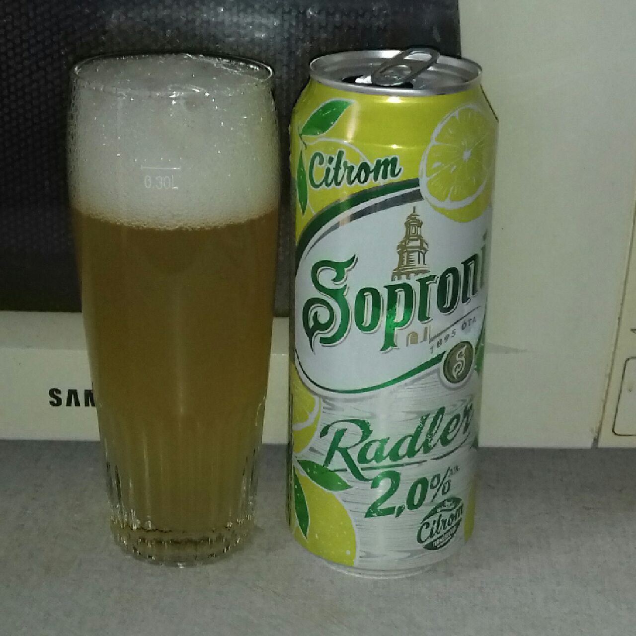 Soproni Radler 2,0% Citrom, Hungary