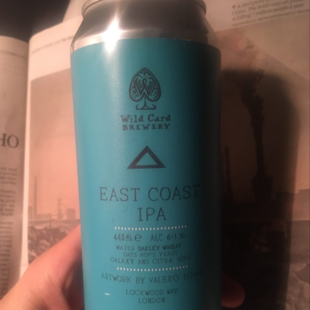 Wild Card East Coast IPA, England