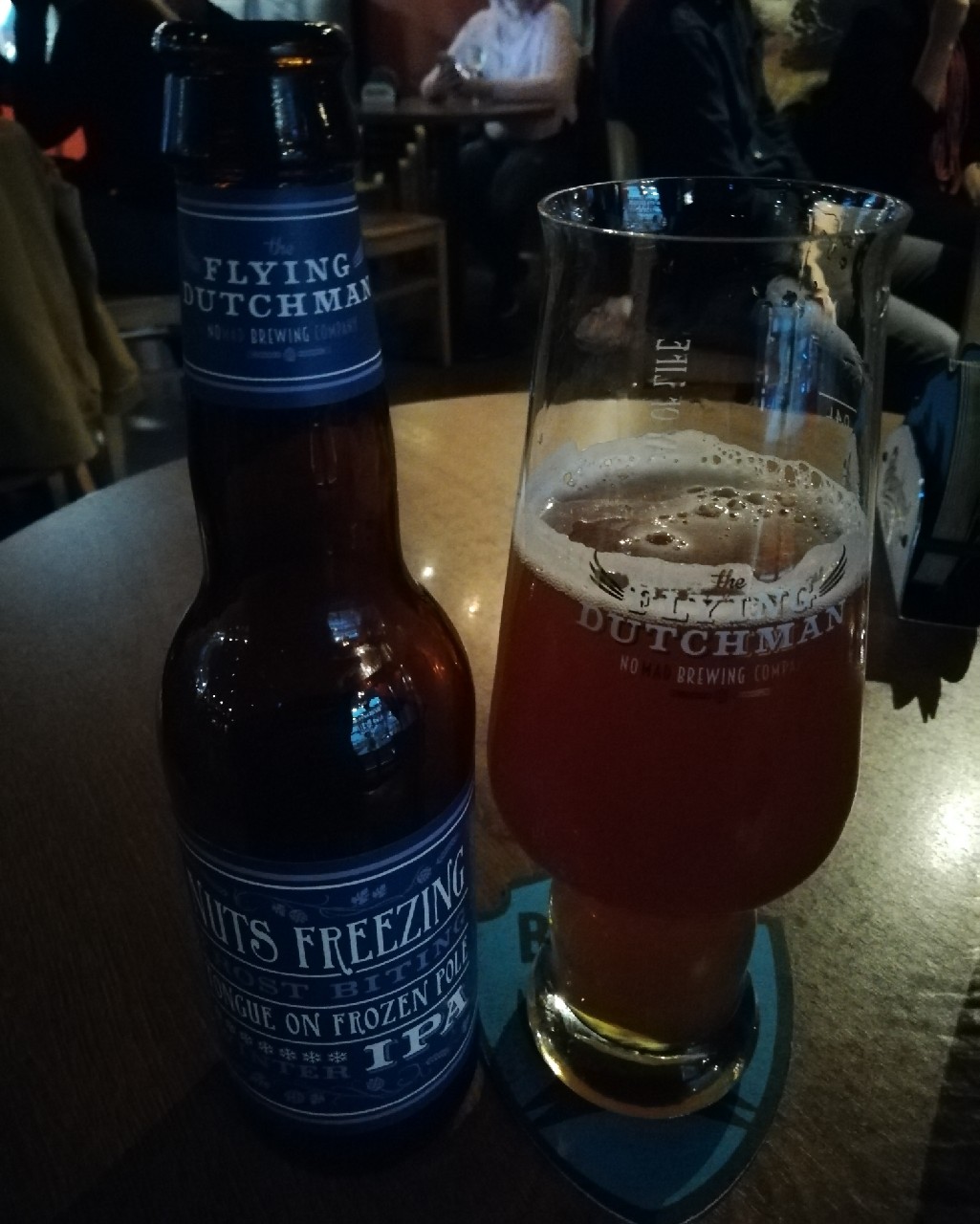 Nuts Freezing Frost Biting Tongue On Frozen Pole Winter IPA, Finland