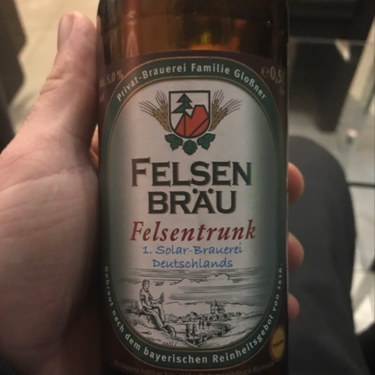 Felsen Bräu Felsentrunk, Privatbrauerei Familie Gloßner