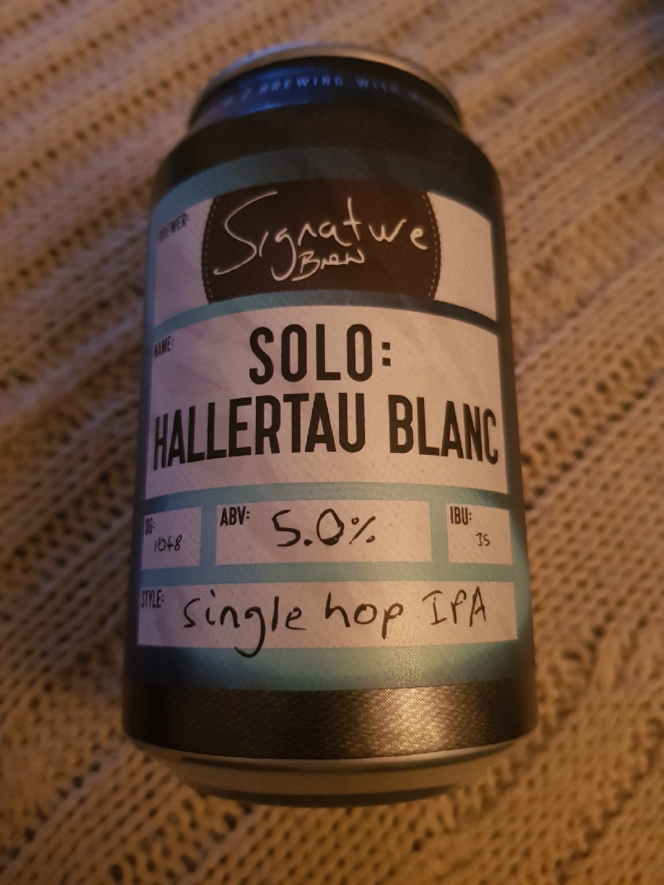 Solo: Hallertau Blanc, England