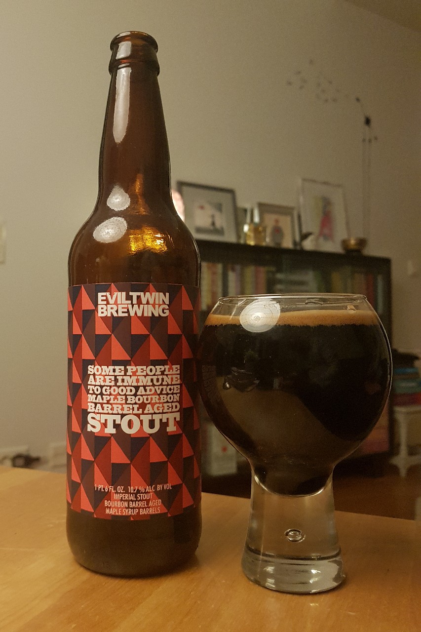 Some People Are Immune To Good Advice Maple Bourbon Barrel Aged Stout, United States