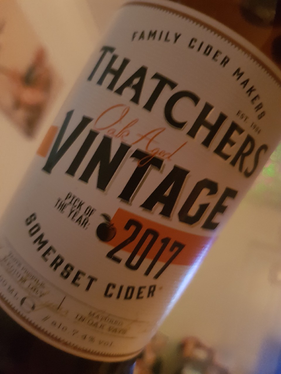 Thatchers Vintage 2017, England