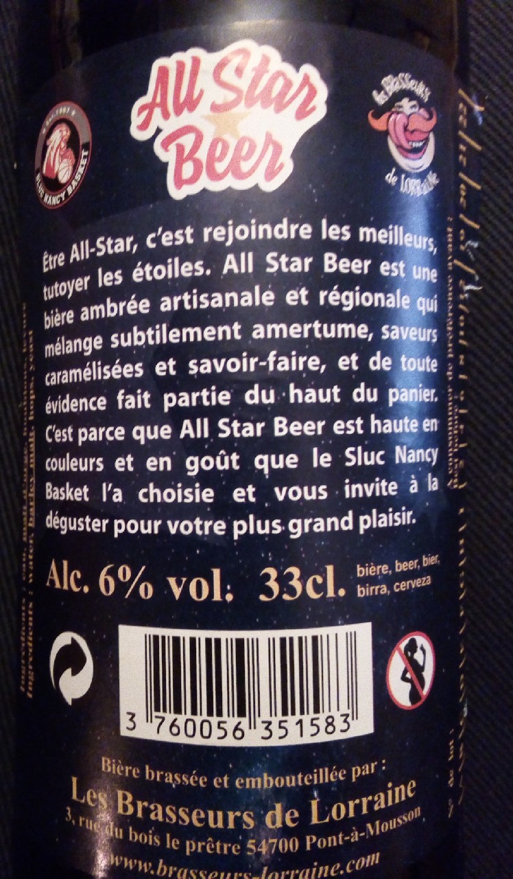 All Star Beer, France