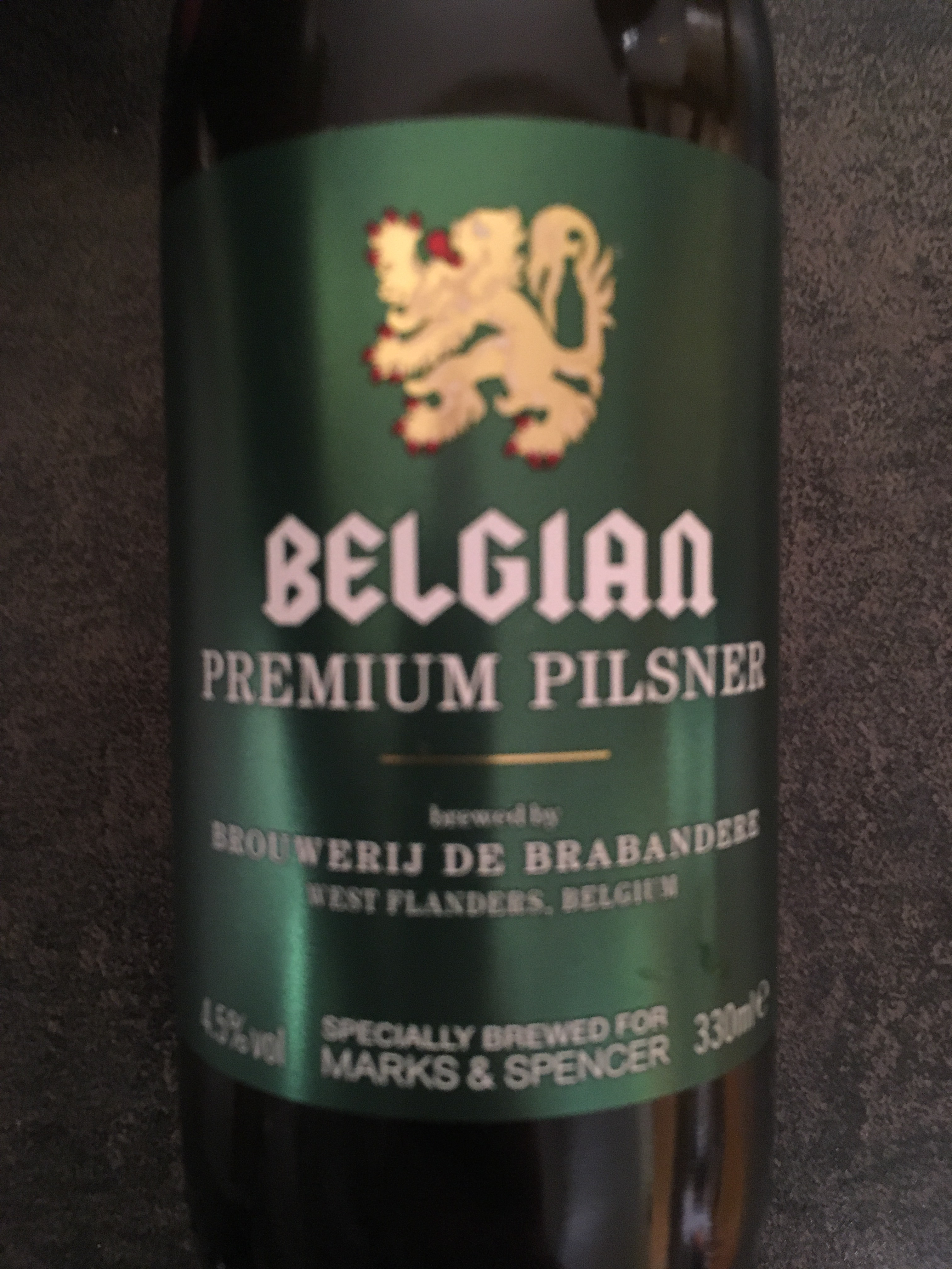 Marks & Spencer Belgian Premium Pilsner, England