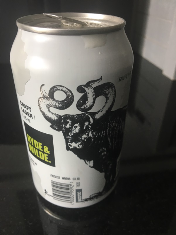 Hyde and Wilde Craft Lager, England