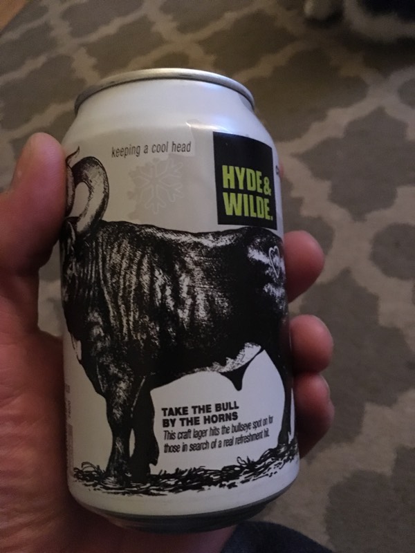 Hyde and Wilde Craft Lager, England