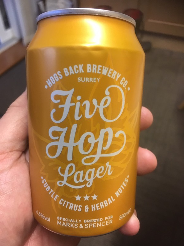 Five Hop Lager, England