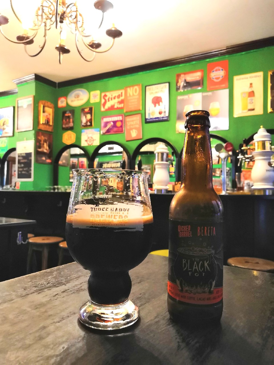 The Black Pot Imperial Stout with Coffee, Cacao Nibs and Chili, Romania