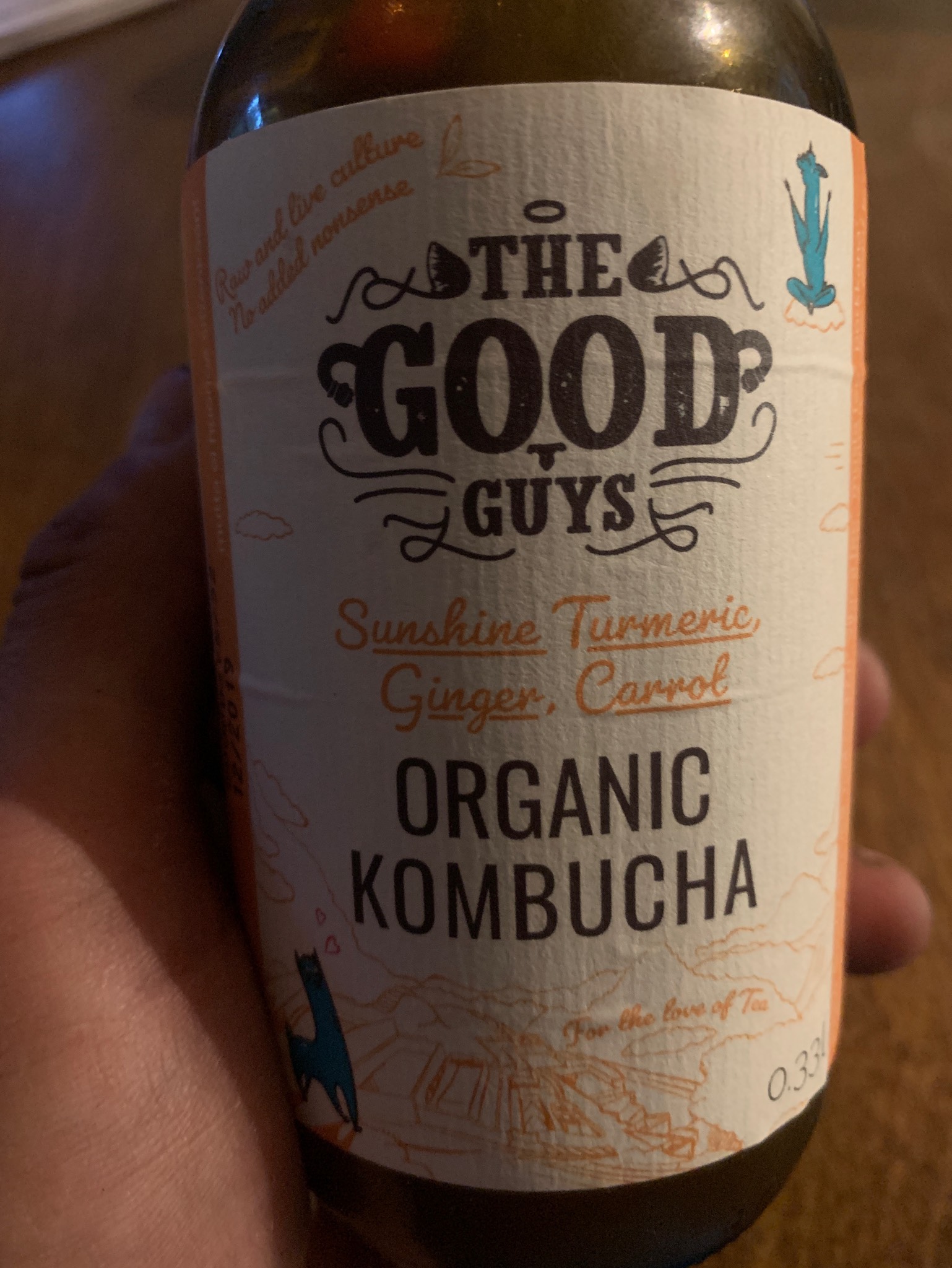 Organic Kombucha Sunshine Turmeric, Ginger & Carrot, Finland