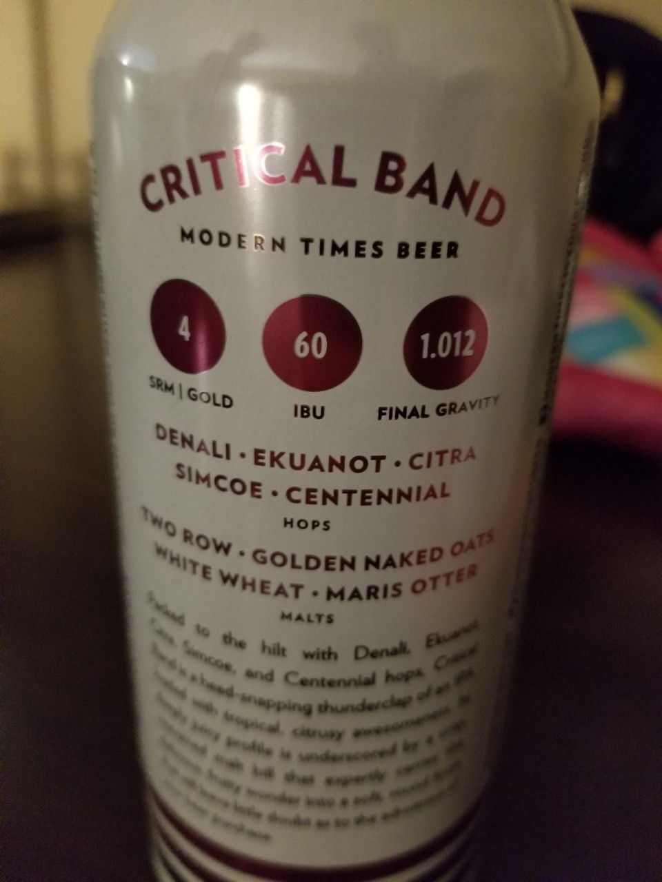 Critical Band, United States