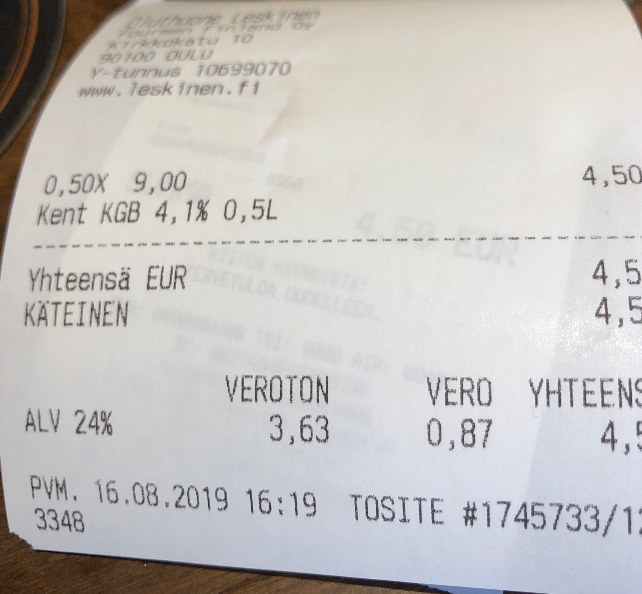 KGB Kent Golding Bitter, England