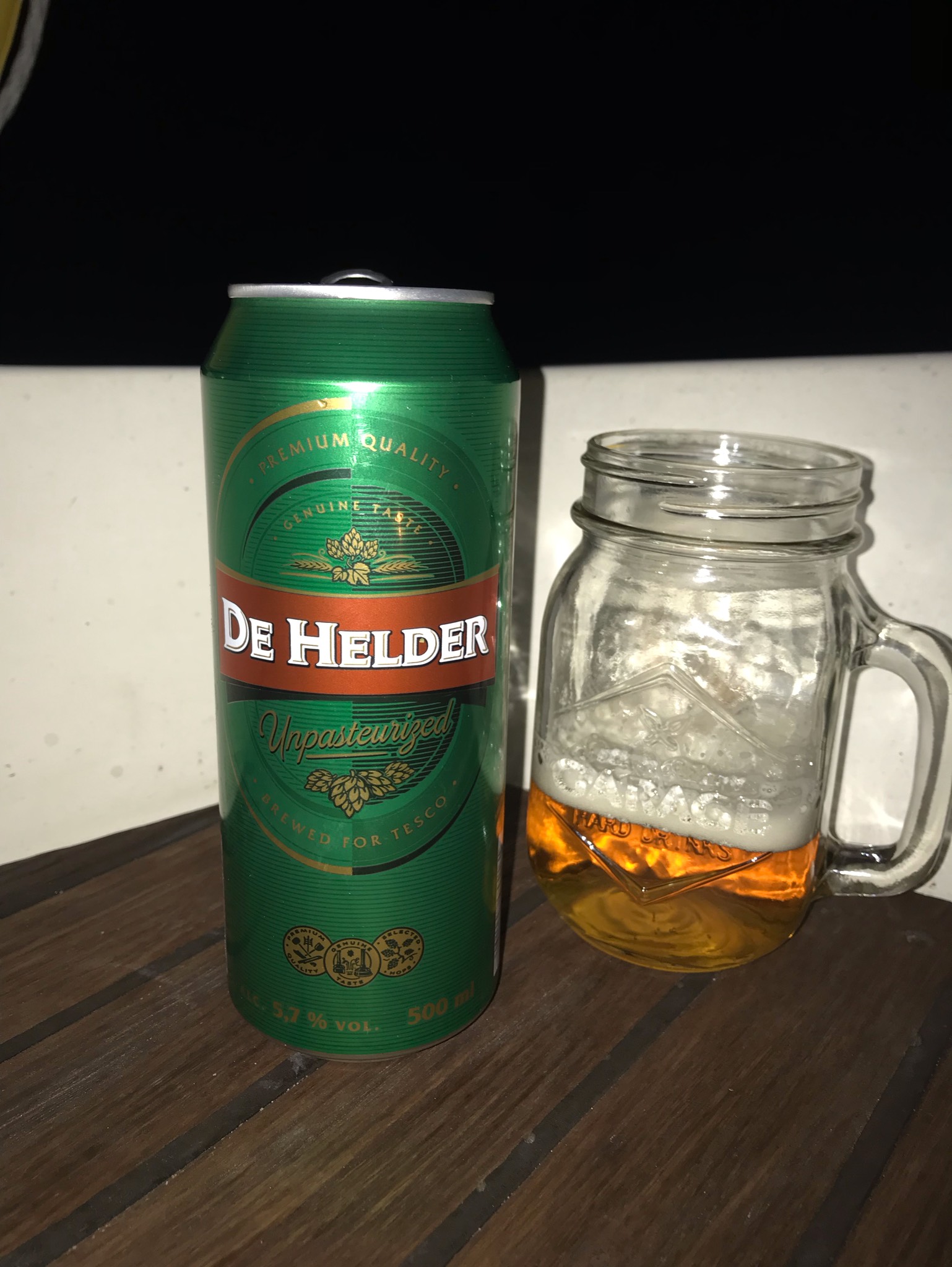 De Helder Unpasteurized, England