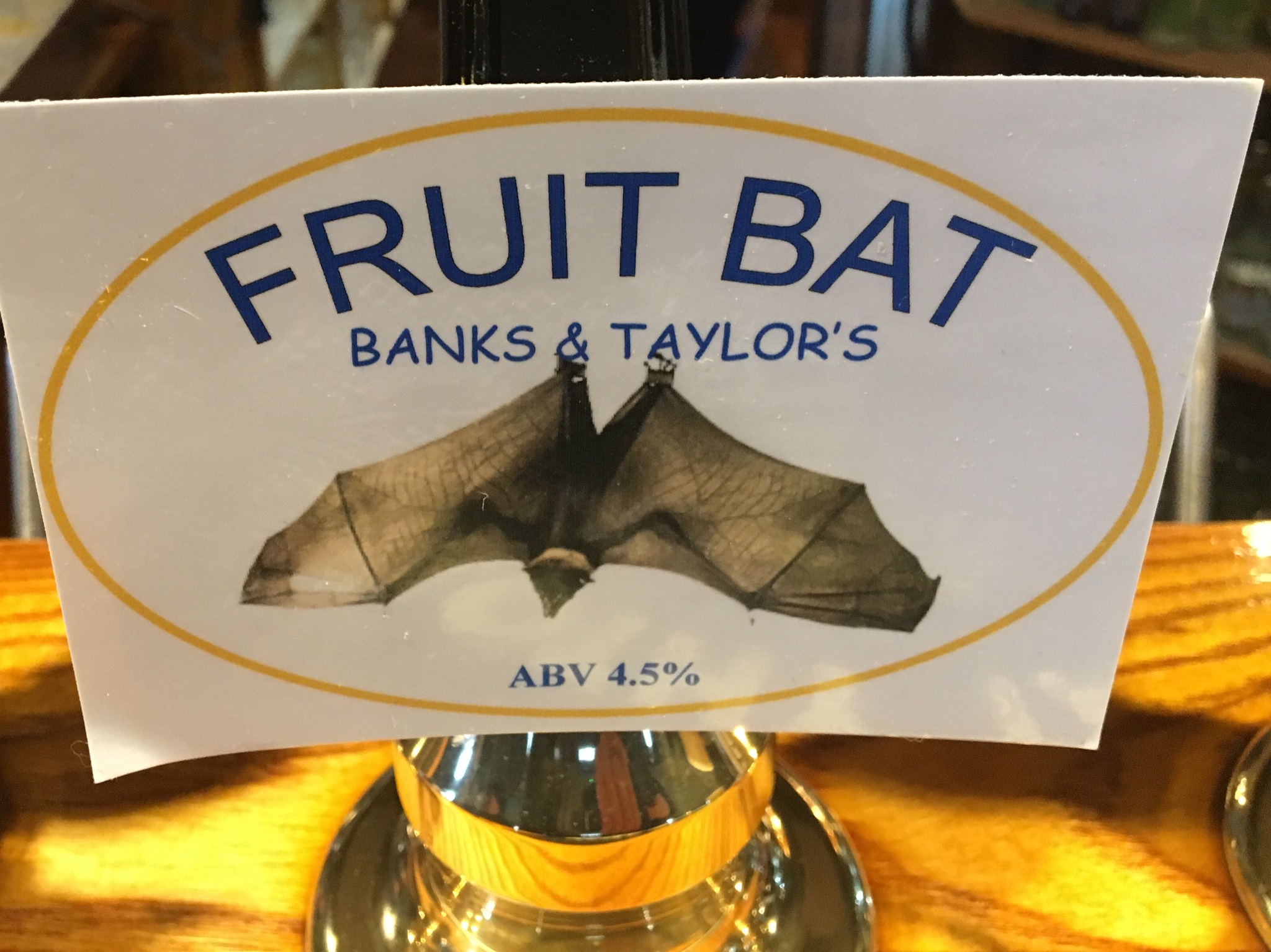 Fruit Bat, B&T Brewery Ltd. Shefford Ales