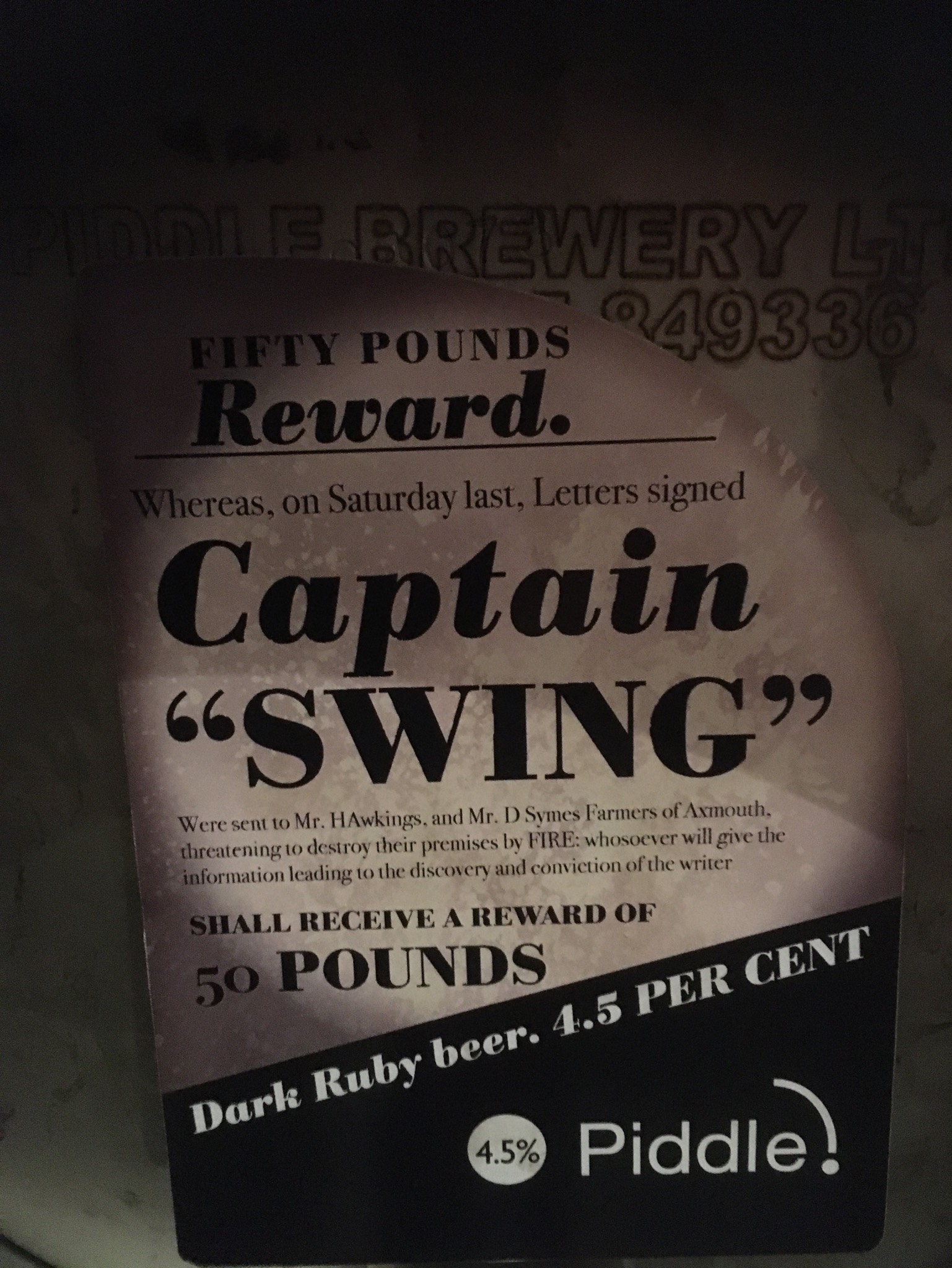 Captain "Swing", England