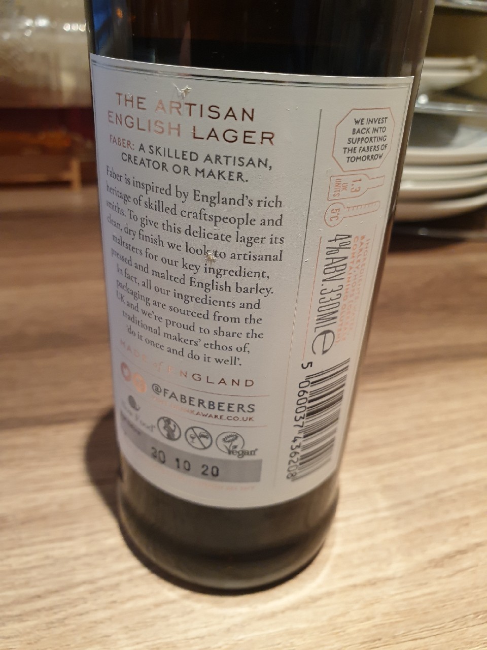 Faber Lager, England