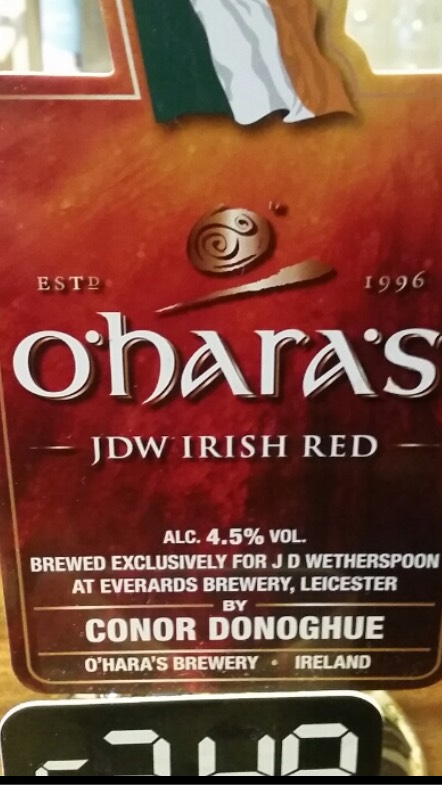 O'Hara's JDW Irish Red, England