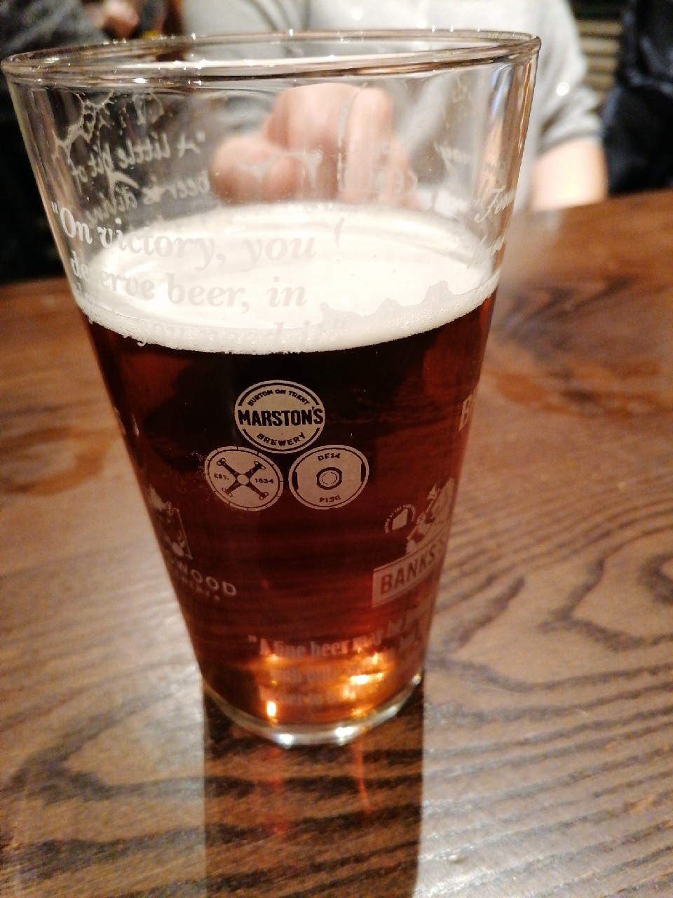 Pedigree Matured in Oak Barrels, England