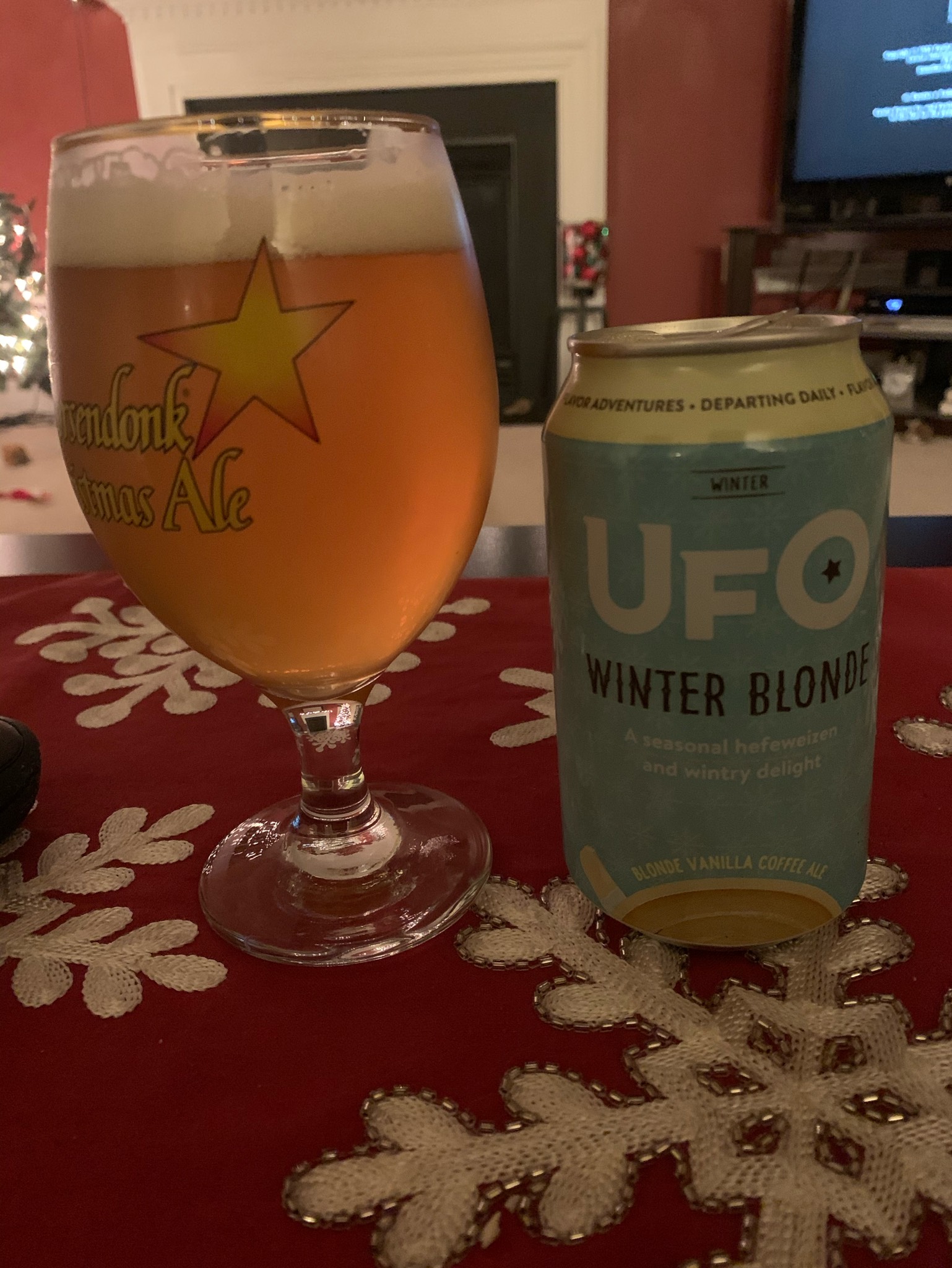 UFO Winter Blonde Vanilla Coffee Ale, England