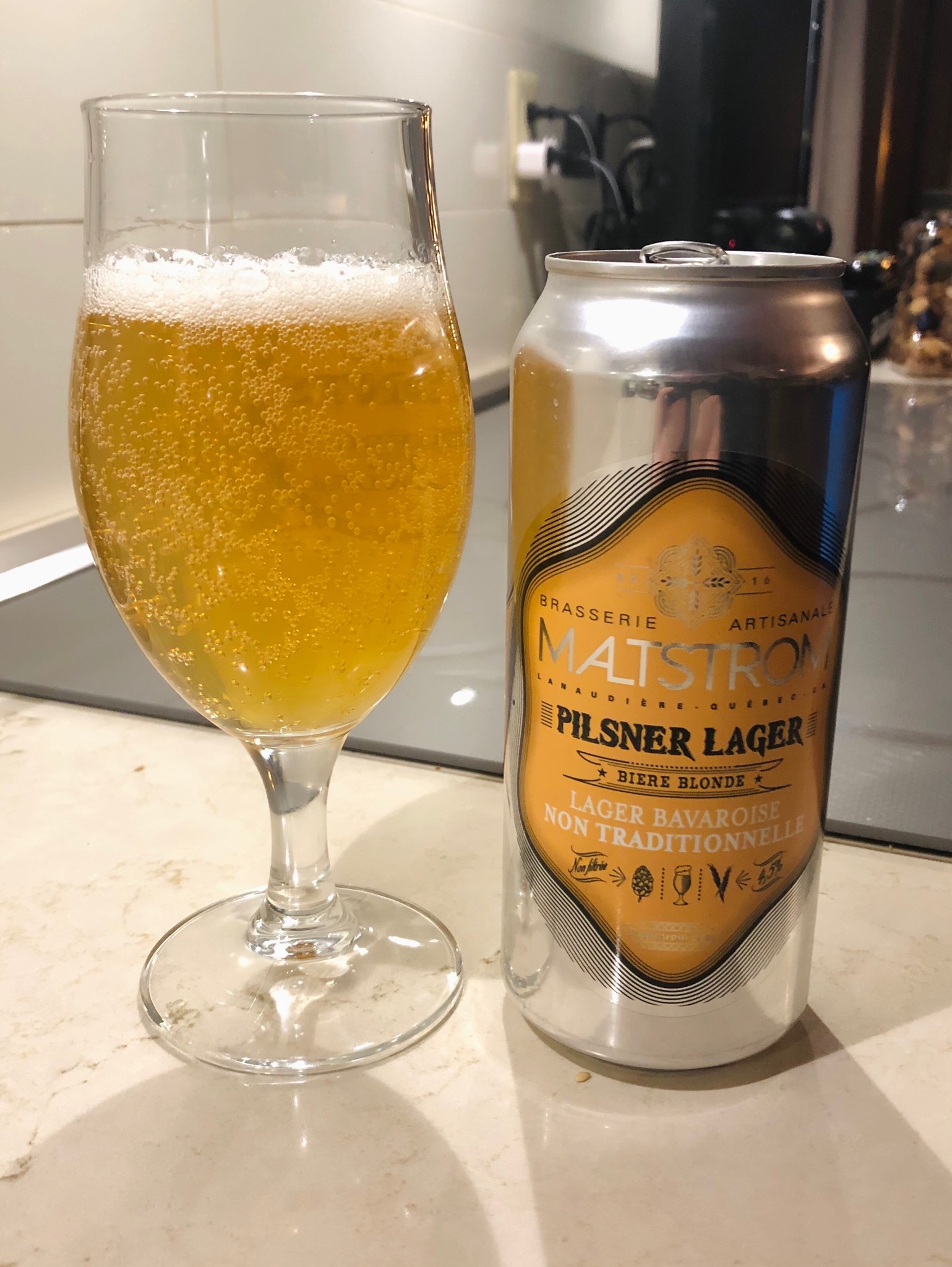 Maltstrom Pilsner lager, Canada