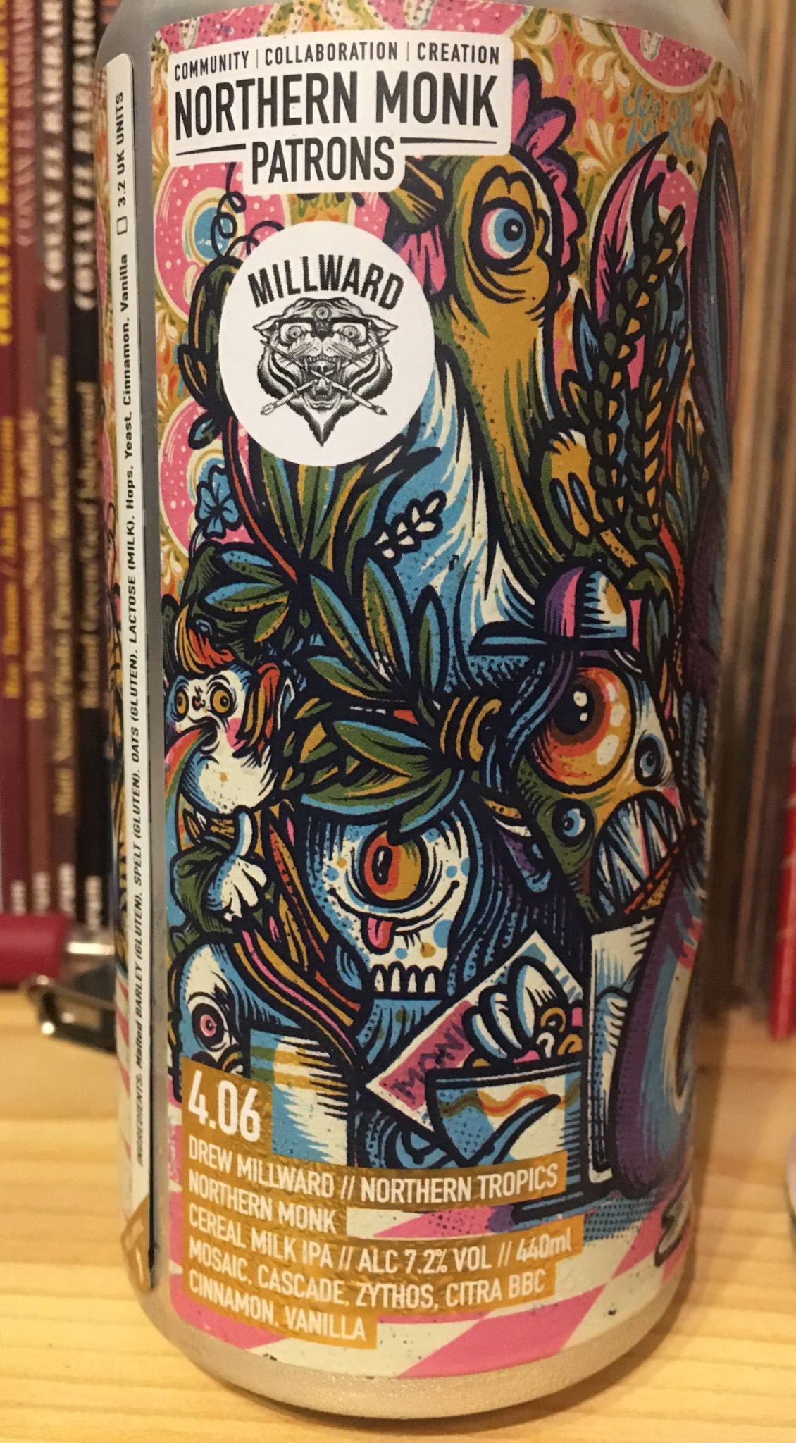 Patrons Project 4.06 // Drew Millward // Northern Tropics // Cereal Milk IPA, England