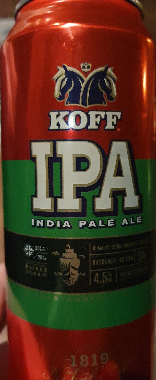 KOFF IPA 4.5%, Finland
