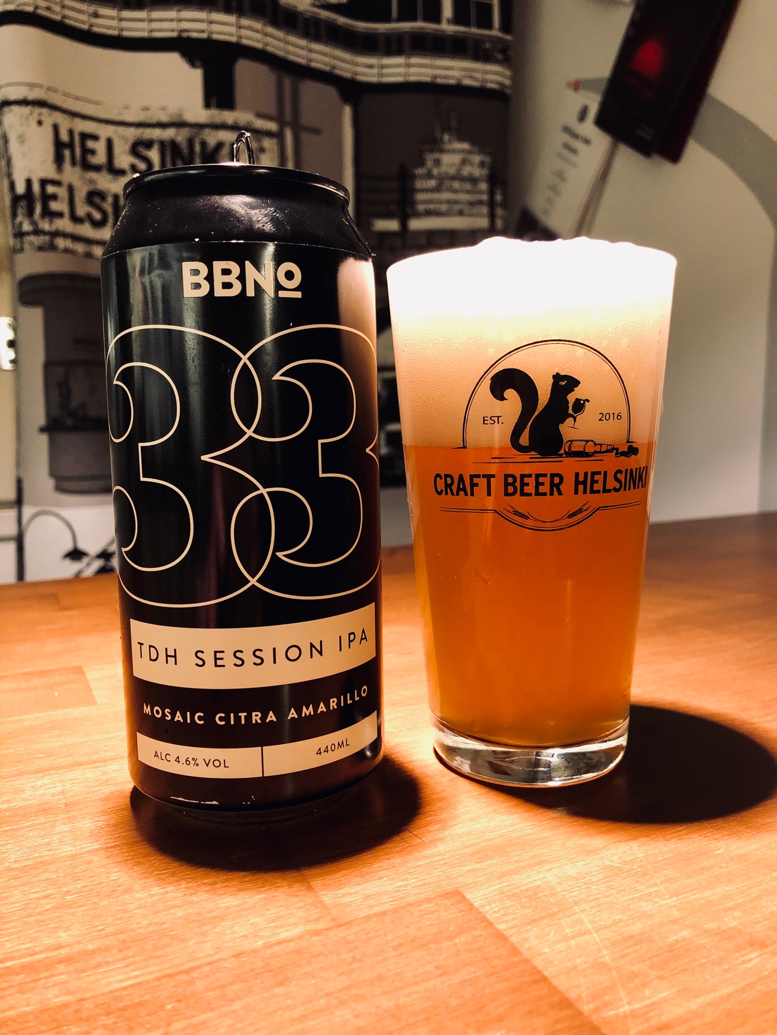 33 TDH Session IPA - Mosaic Citra Amarillo, England