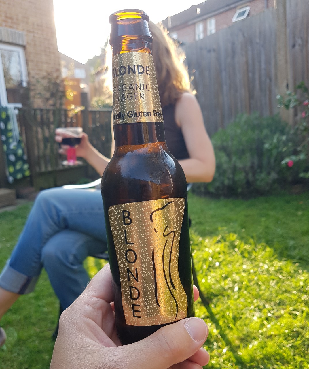 Blonde organic lager, England