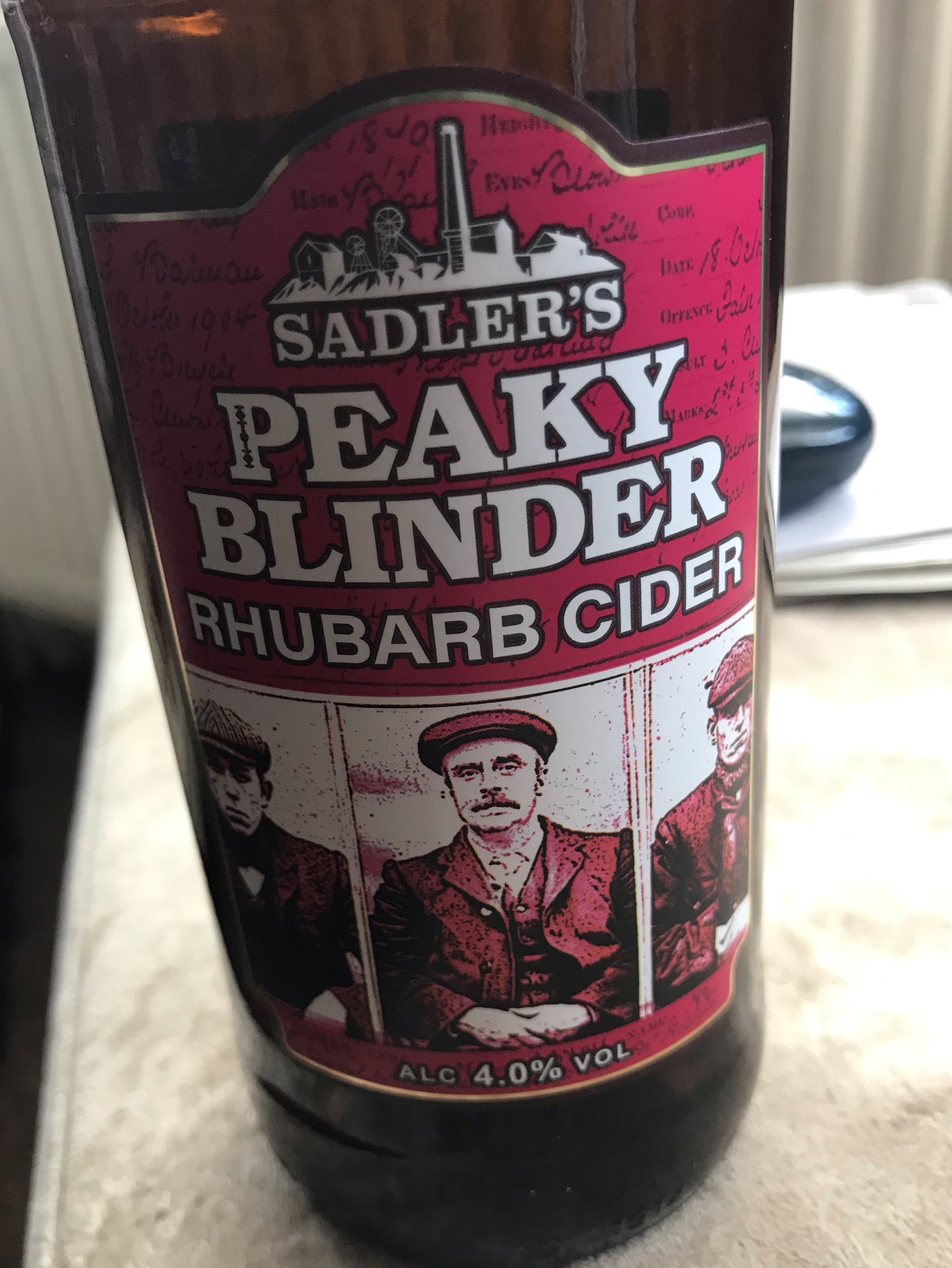 Peaky Blinder Rhubarb Cider, England