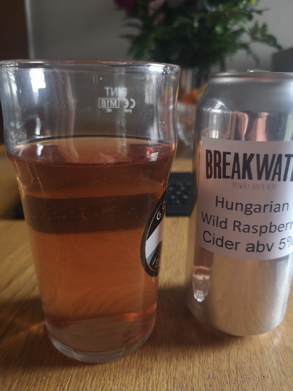 Breakwater Hungarian Wild Raspberry cider, England