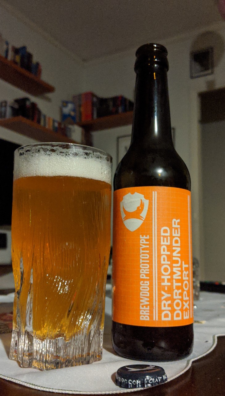 Prototype Dry-Hopped Dortmunder Export, Scotland