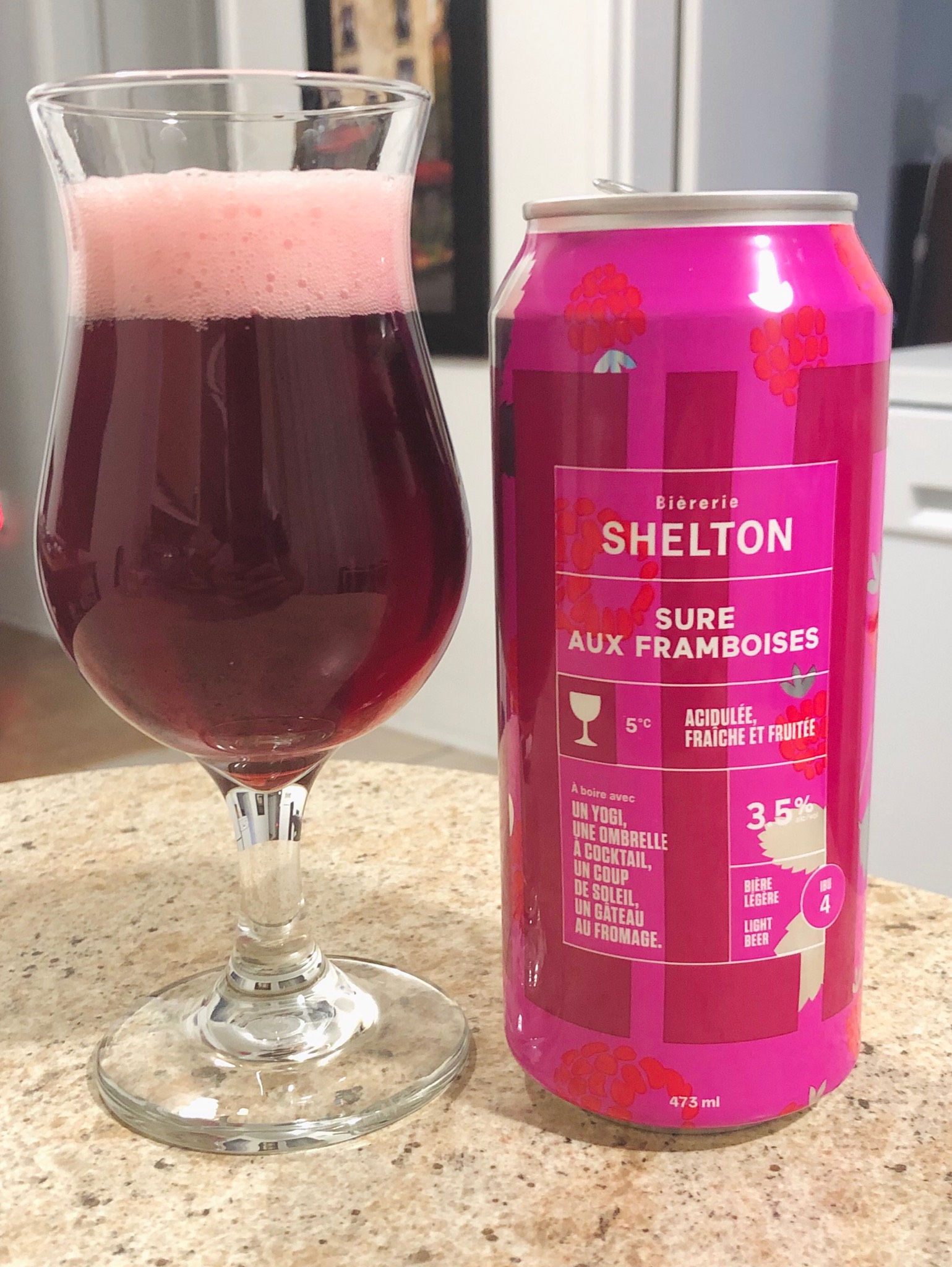 Shelton Sure aux framboises, Canada