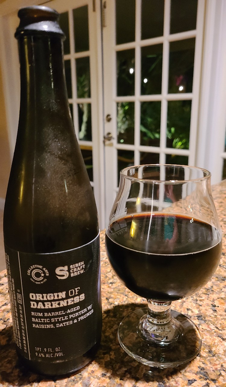 Origin Of Darkness: Bourbon Barrel Aged Stout W/ White Miso, Canada