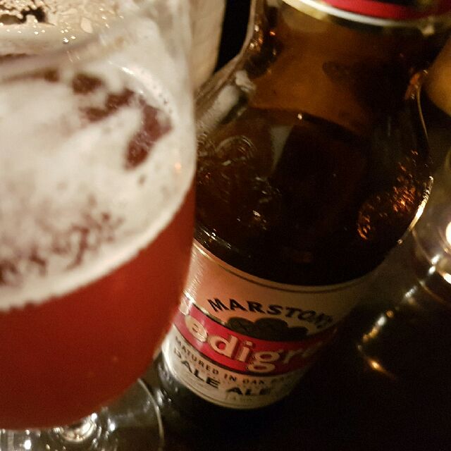 Pedigree Matured in Oak Barrels, England