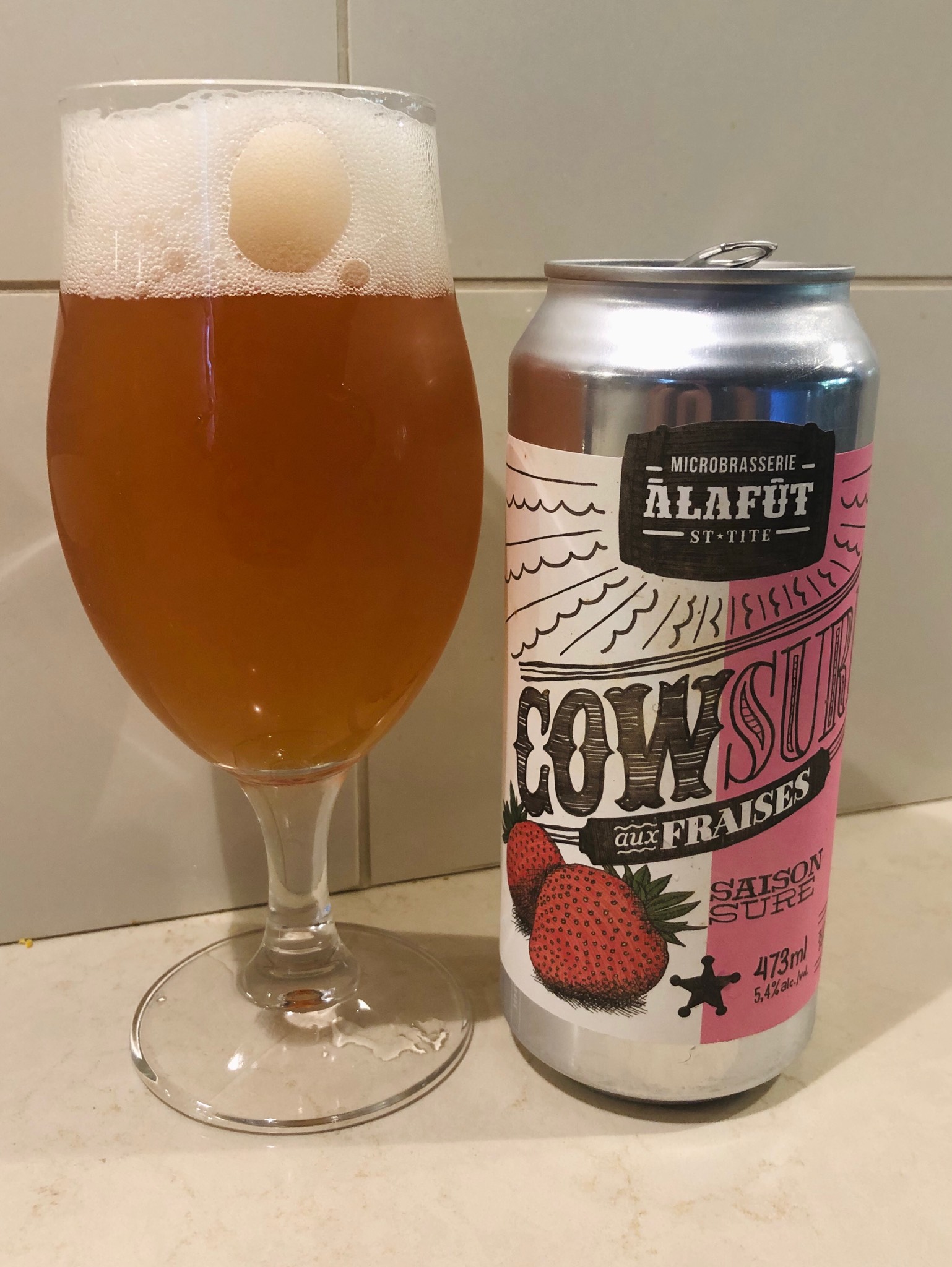 Cowsure aux fraises, Canada