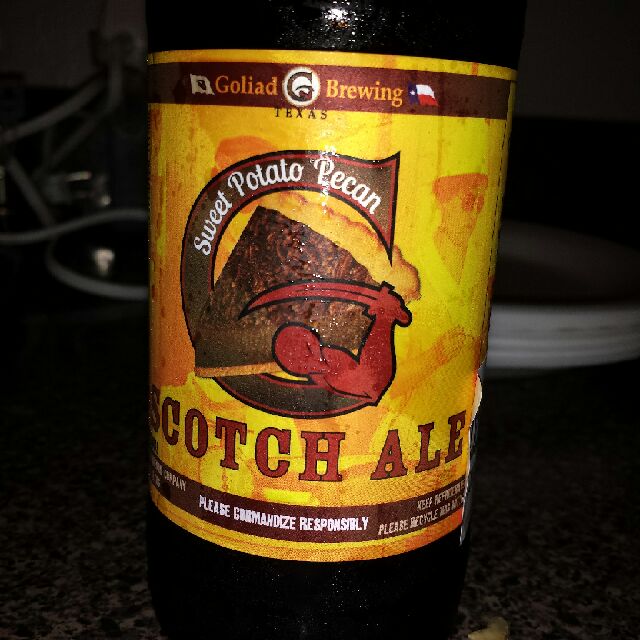 Sweet Potato Pecan Scotch Ale, Goliad Brewing Company