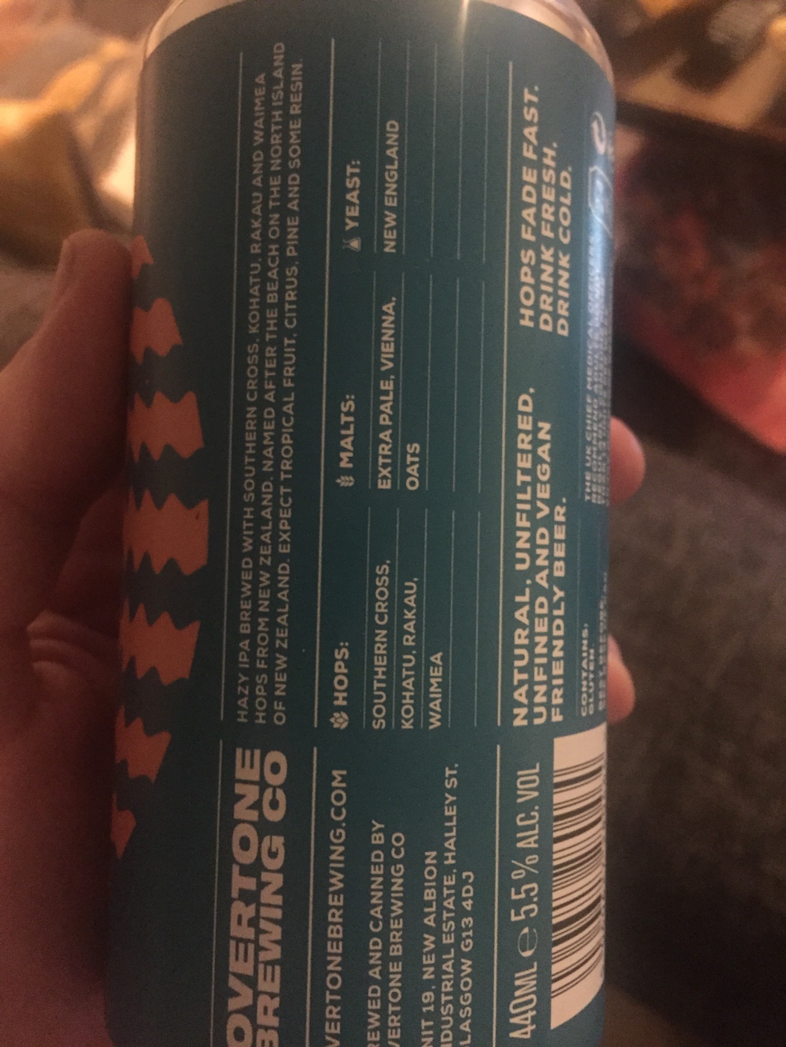 90 Mile Pale, Scotland