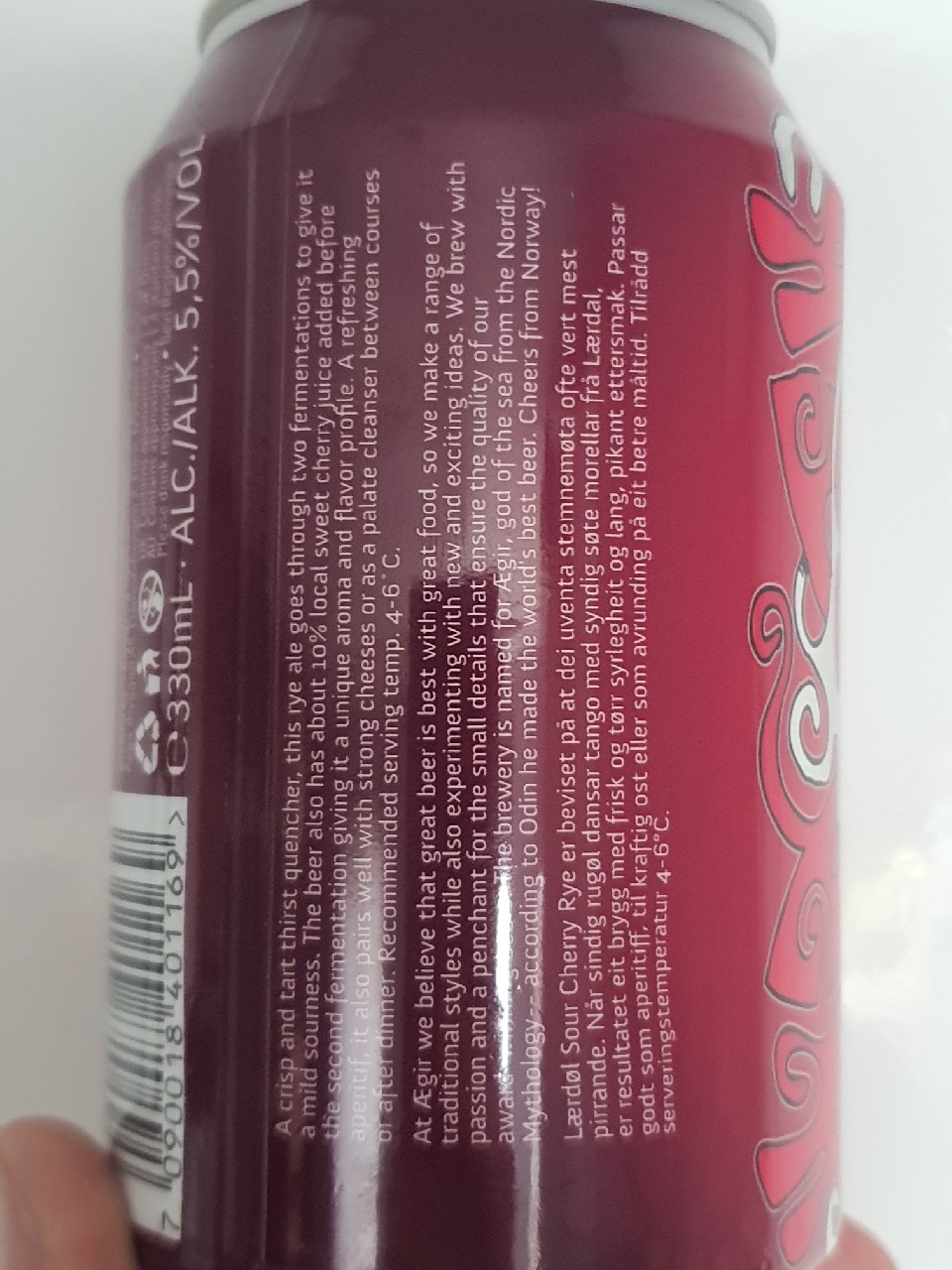 Lærdøl Sour Cherry Rye, Norway
